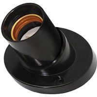 Патрон накладной наклонный Ecola Base E27 Черный картинка 